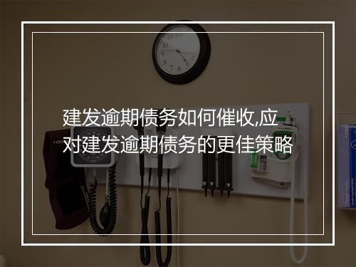 建发逾期债务如何催收,应对建发逾期债务的更佳策略