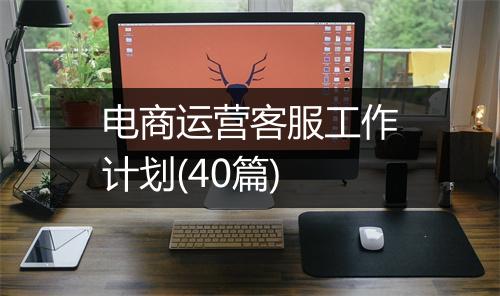 电商运营客服工作计划(40篇)