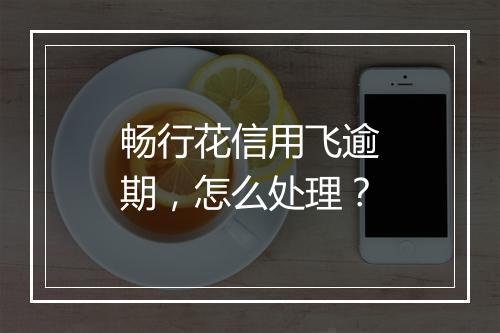 畅行花信用飞逾期，怎么处理？