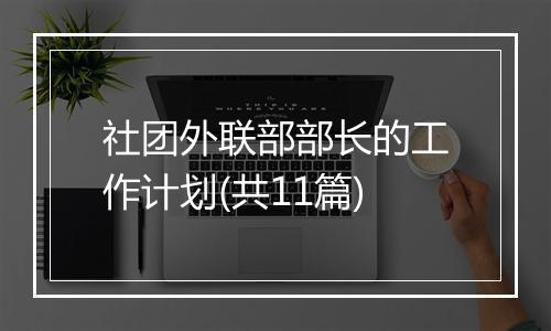 社团外联部部长的工作计划(共11篇)