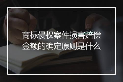商标侵权案件损害赔偿金额的确定原则是什么