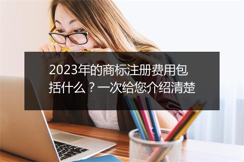 2023年的商标注册费用包括什么？一次给您介绍清楚