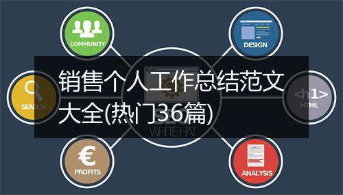 销售个人工作总结范文大全(热门36篇)