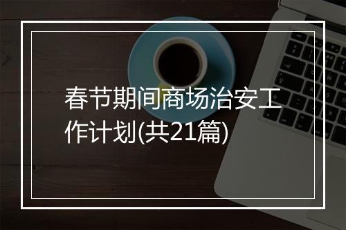 春节期间商场治安工作计划(共21篇)