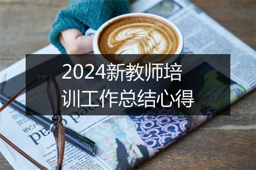 2024新教师培训工作总结心得