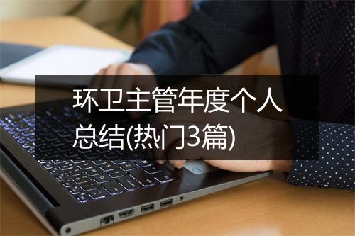 环卫主管年度个人总结(热门3篇)