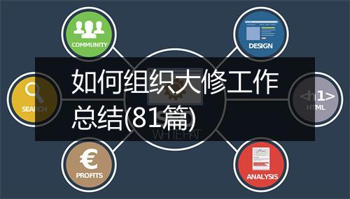 如何组织大修工作总结(81篇)