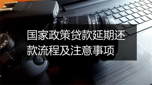 国家政策贷款延期还款流程及注意事项