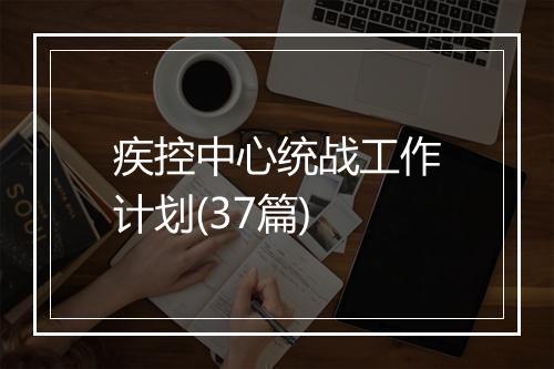 疾控中心统战工作计划(37篇)