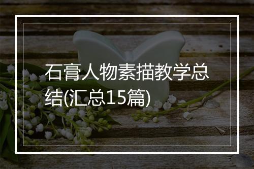 石膏人物素描教学总结(汇总15篇)