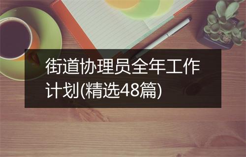 街道协理员全年工作计划(精选48篇)