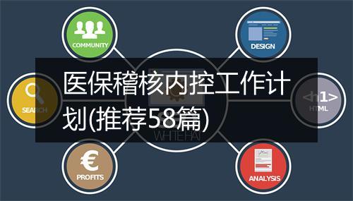 医保稽核内控工作计划(推荐58篇)
