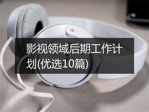 影视领域后期工作计划(优选10篇)