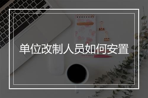 单位改制人员如何安置
