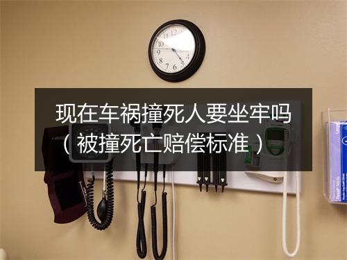 现在车祸撞死人要坐牢吗（被撞死亡赔偿标准）