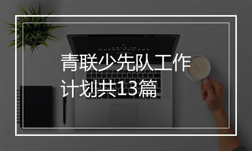 青联少先队工作计划共13篇