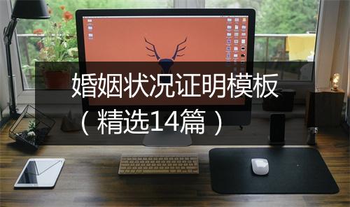 婚姻状况证明模板（精选14篇）