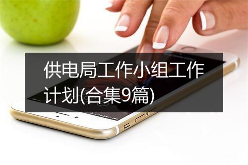 供电局工作小组工作计划(合集9篇)