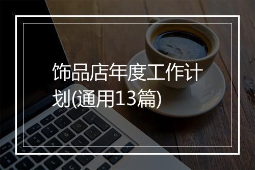 饰品店年度工作计划(通用13篇)