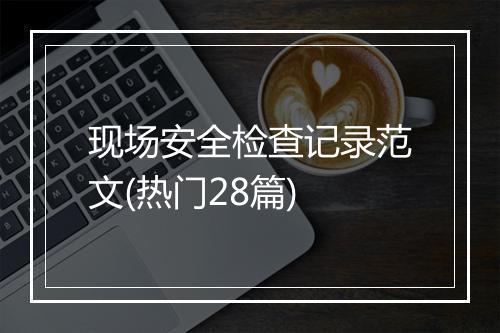 现场安全检查记录范文(热门28篇)