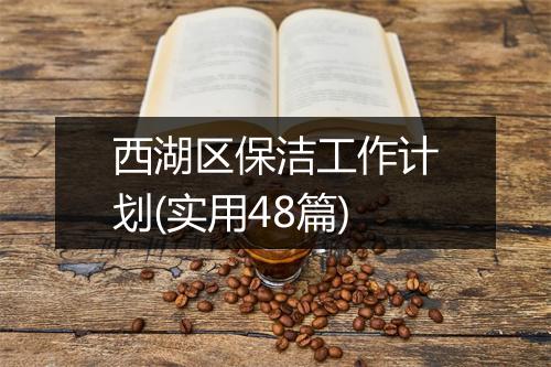 西湖区保洁工作计划(实用48篇)