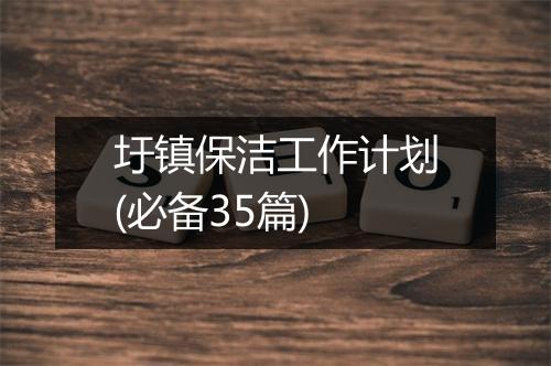 圩镇保洁工作计划(必备35篇)