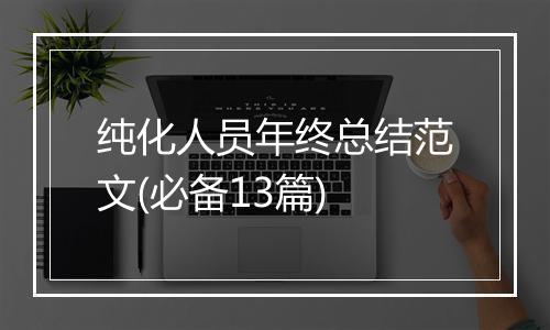纯化人员年终总结范文(必备13篇)