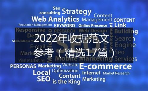 2022年收据范文参考（精选17篇）
