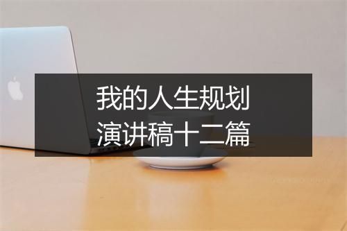 我的人生规划演讲稿十二篇