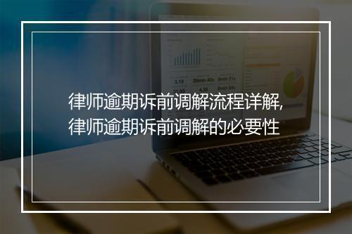 律师逾期诉前调解流程详解,律师逾期诉前调解的必要性