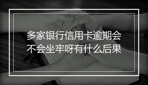 多家银行信用卡逾期会不会坐牢呀有什么后果