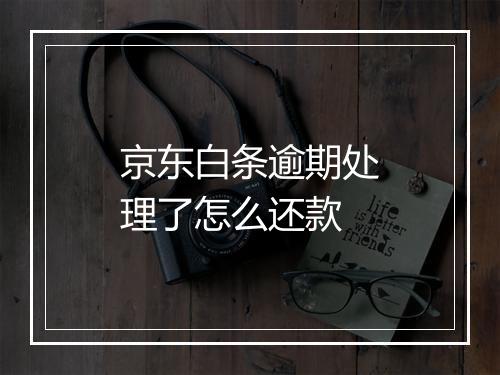 京东白条逾期处理了怎么还款