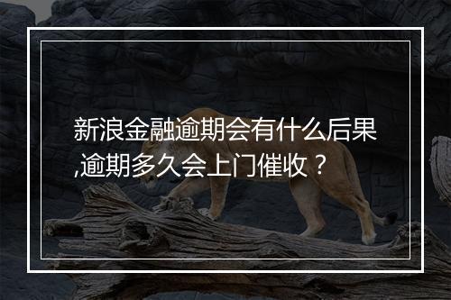新浪金融逾期会有什么后果,逾期多久会上门催收？
