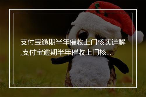 支付宝逾期半年催收上门核实详解,支付宝逾期半年催收上门核实流程解析