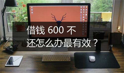 借钱 600 不还怎么办最有效？
