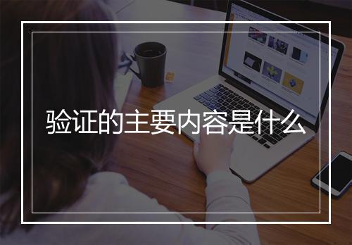 验证的主要内容是什么