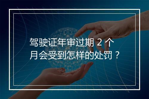 驾驶证年审过期 2 个月会受到怎样的处罚？
