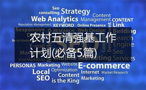 农村五清强基工作计划(必备5篇)