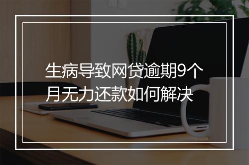 生病导致网贷逾期9个月无力还款如何解决