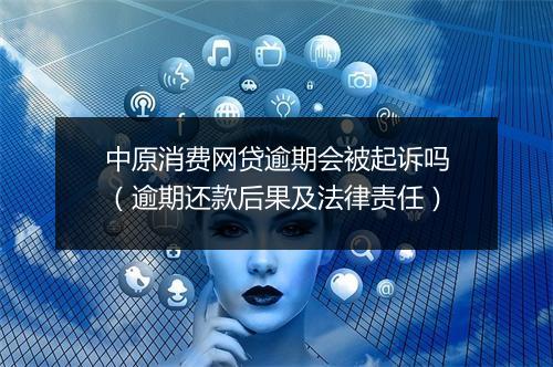 中原消费网贷逾期会被起诉吗（逾期还款后果及法律责任）
