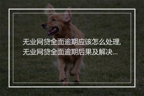 无业网贷全面逾期应该怎么处理,无业网贷全面逾期后果及解决方案