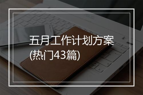 五月工作计划方案(热门43篇)