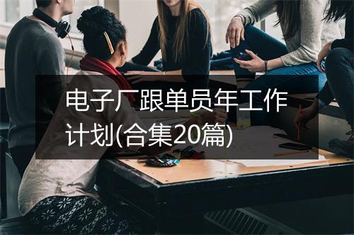 电子厂跟单员年工作计划(合集20篇)