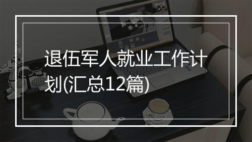 退伍军人就业工作计划(汇总12篇)