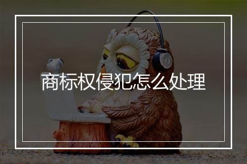商标权侵犯怎么处理