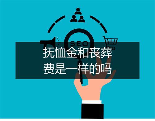 抚恤金和丧葬费是一样的吗