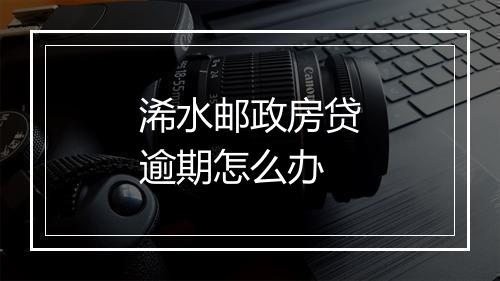 浠水邮政房贷逾期怎么办
