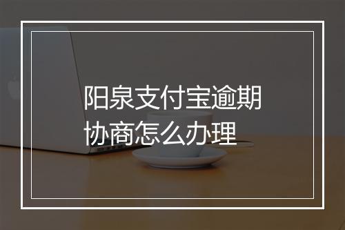 阳泉支付宝逾期协商怎么办理