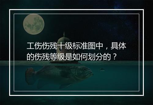 工伤伤残十级标准图中，具体的伤残等级是如何划分的？