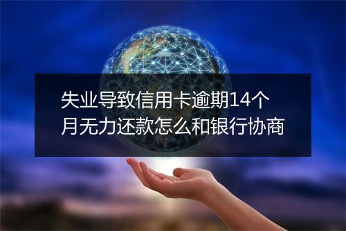 失业导致信用卡逾期14个月无力还款怎么和银行协商